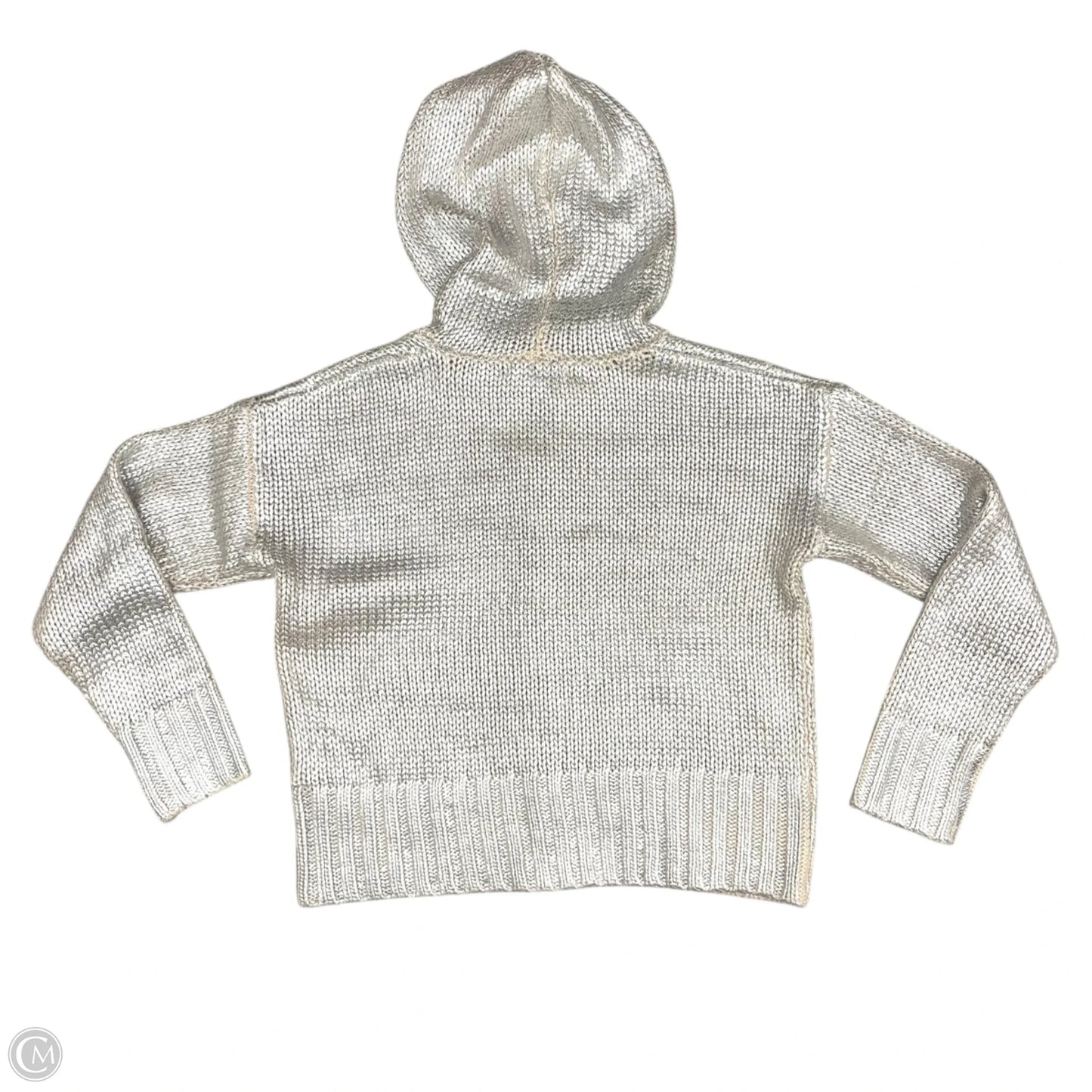 Sweatshirt Hoodie By Rachel Zoe In Silver, Size: Xs
