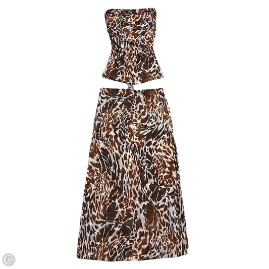 Skirt Set 2pc By Free People In Animal Print, Size: S