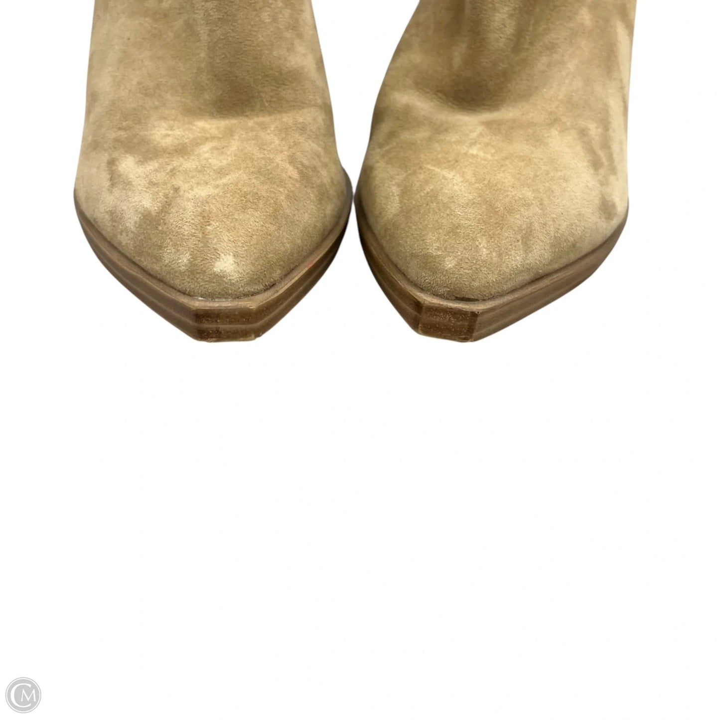 Boots Ankle Heels By Steve Madden In Tan, Size: 6.5
