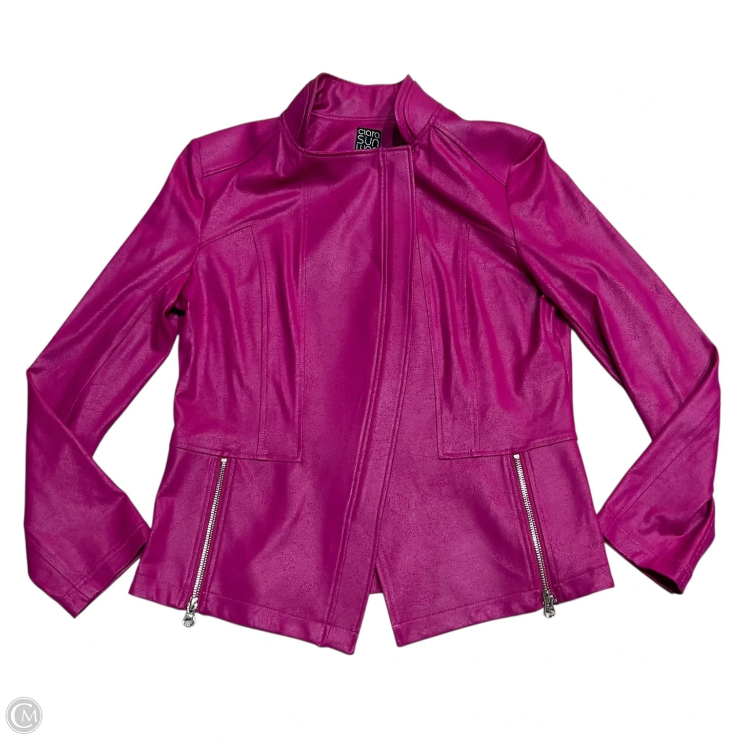 Jacket Moto By Clara Sun Woo In Pink, Size: L