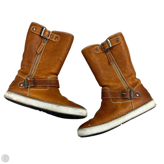 Boots Designer By Ugg In Tan, Size: 8