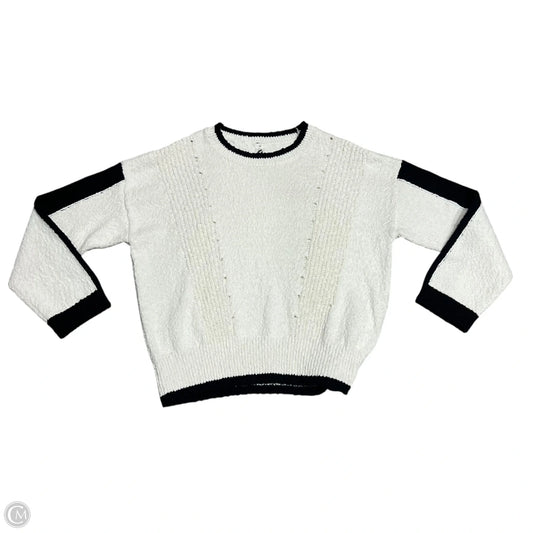 Sweater By Lou And Grey In Black & Cream, Size: Xs
