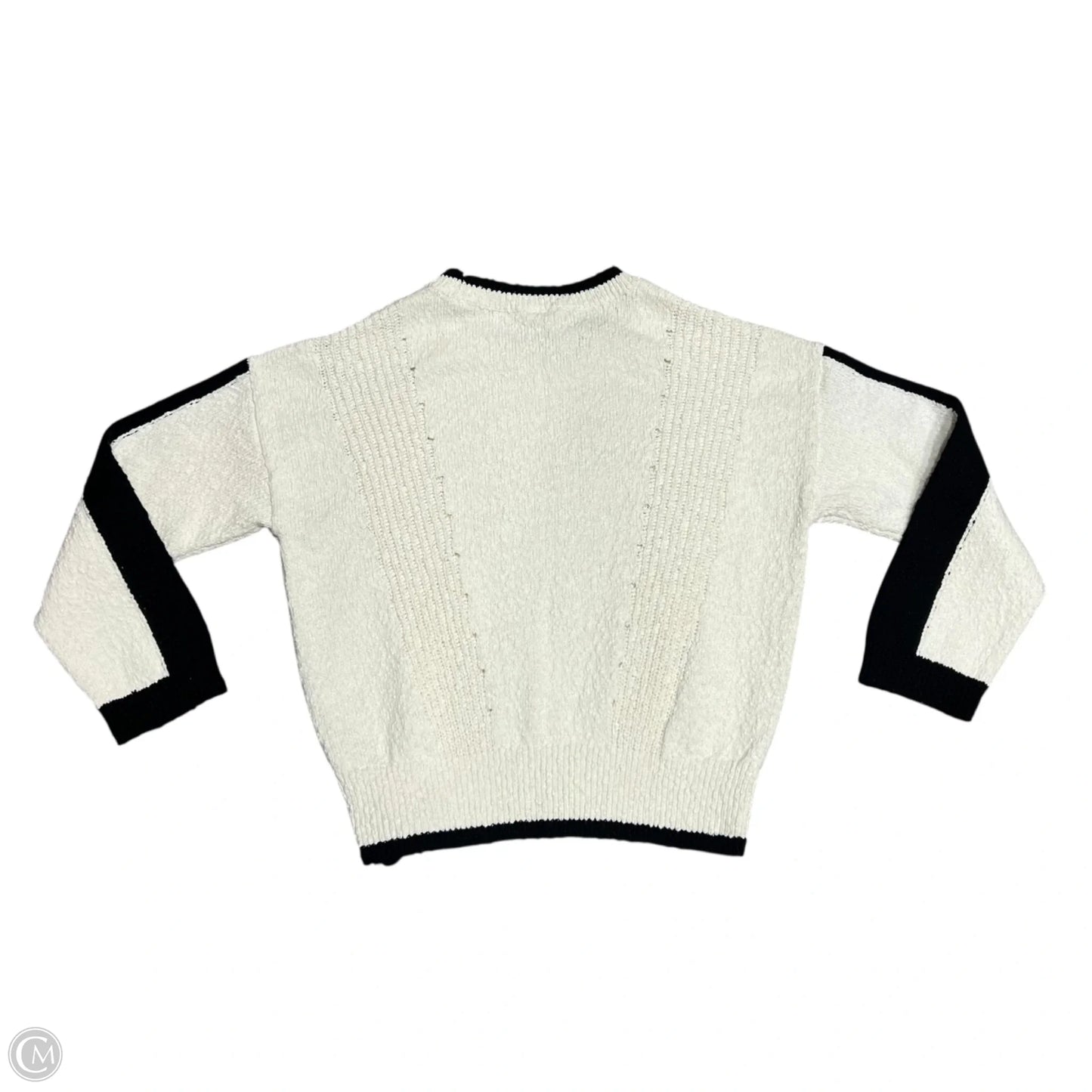 Sweater By Lou And Grey In Black & Cream, Size: Xs