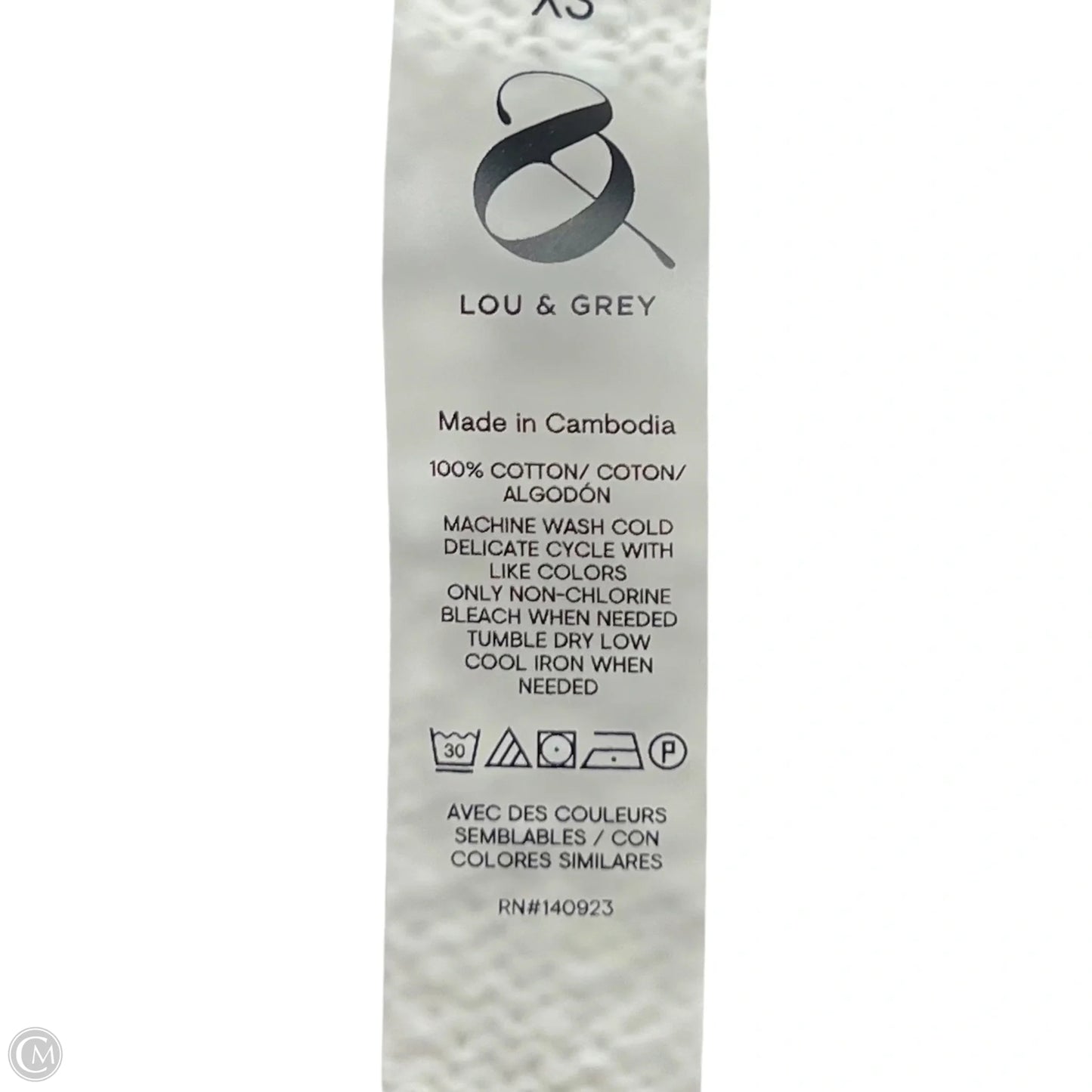 Sweater By Lou And Grey In Black & Cream, Size: Xs