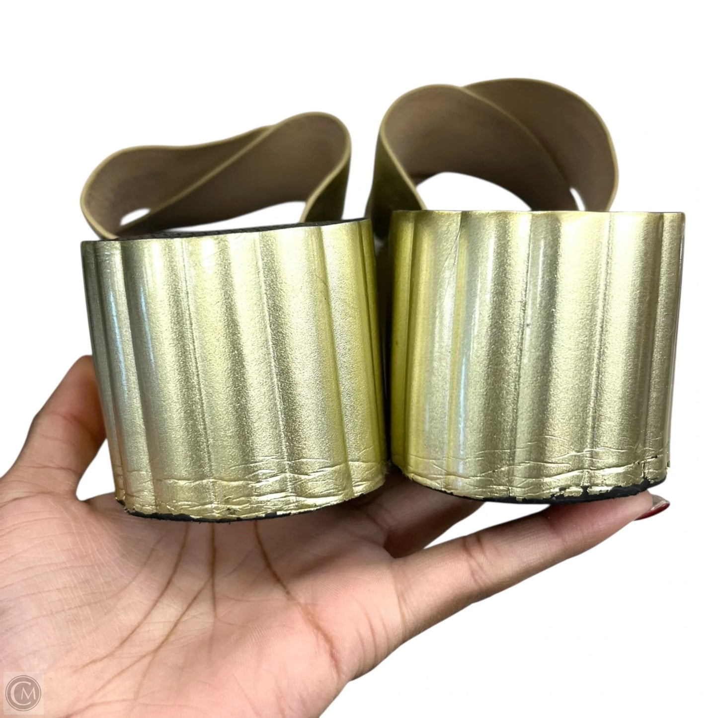 Sandals Designer By Tory Burch In Gold, Size: 8