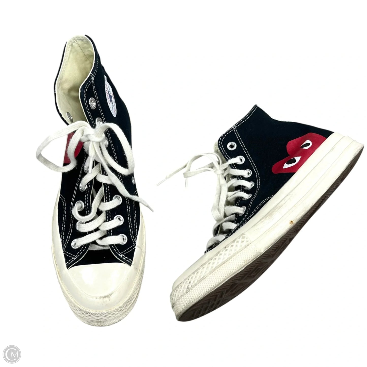 Shoes Sneakers By Converse In Black & Cream, Size: 9