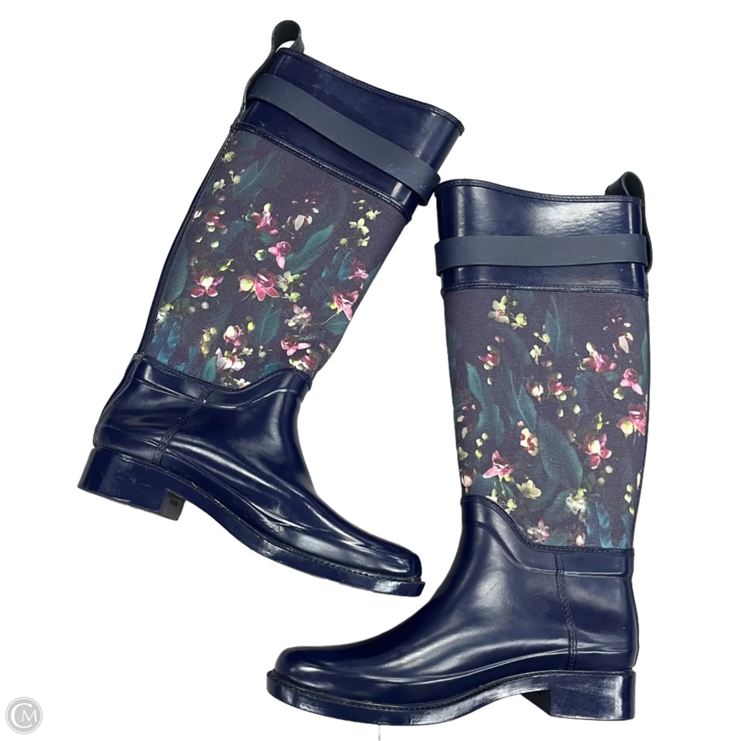 Boots Rain By Ted Baker In Blue, Size: 7