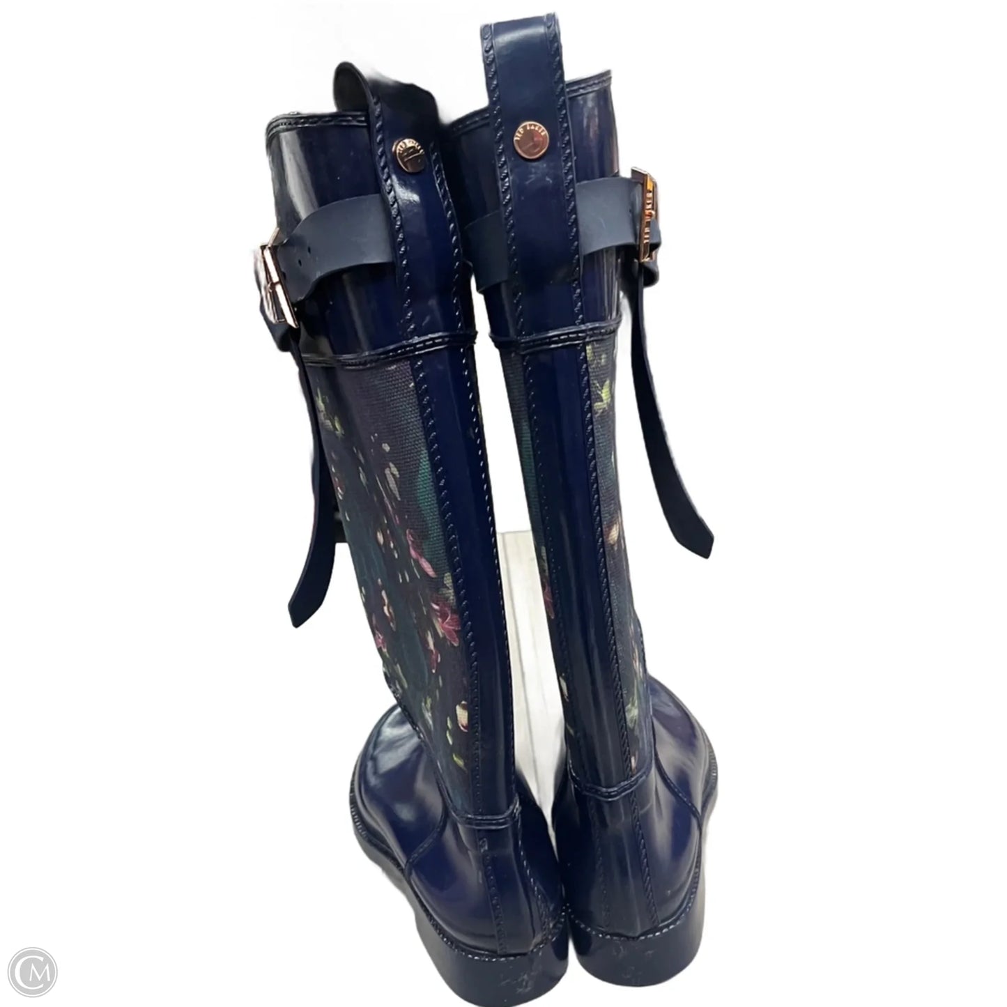 Boots Rain By Ted Baker In Blue, Size: 7