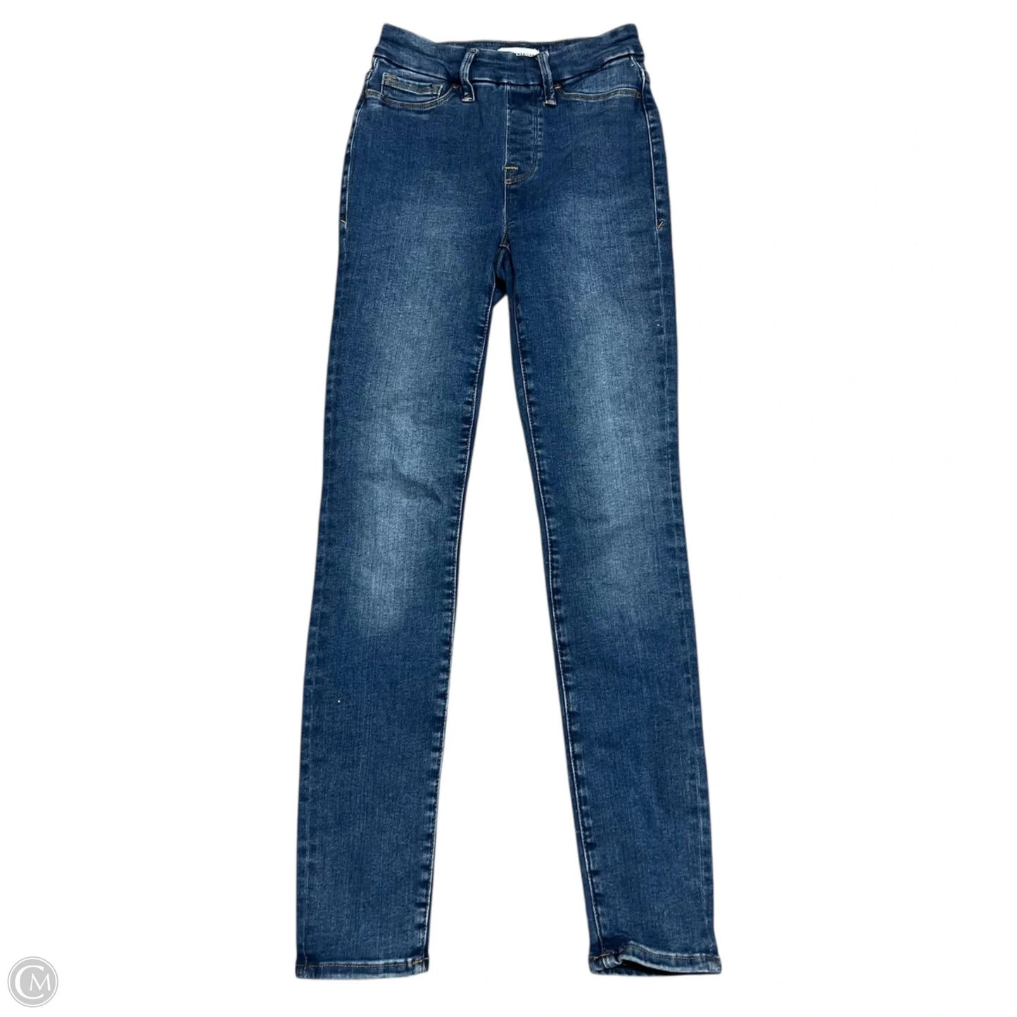 Jeans Skinny By Good American In Blue Denim, Size: 0