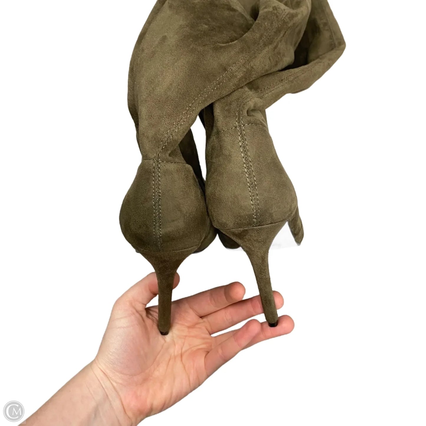 Boots Over-the-knee Heels By Cape Robbin In Green, Size: 7.5