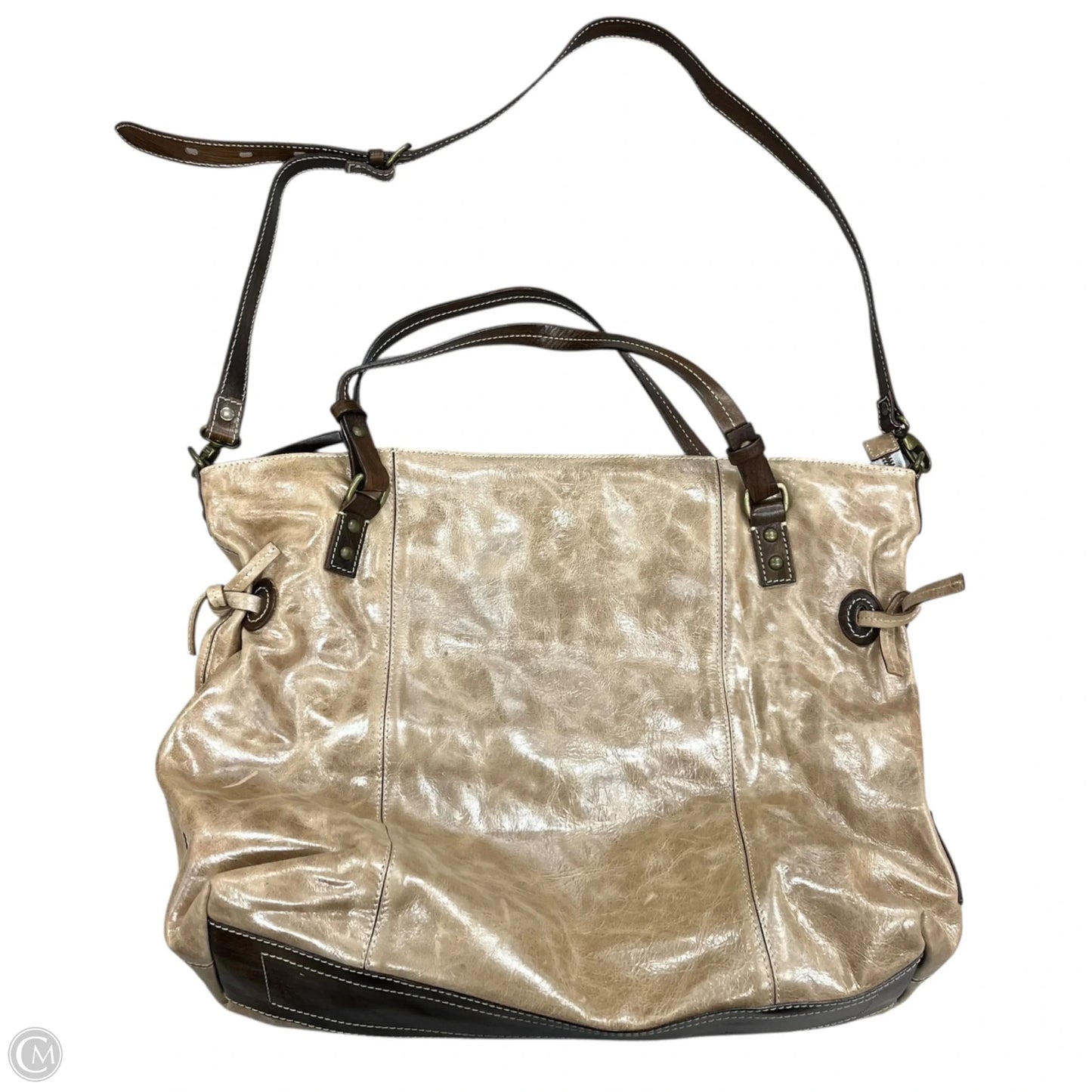Handbag Leather By Calvalcanti, Size: Large