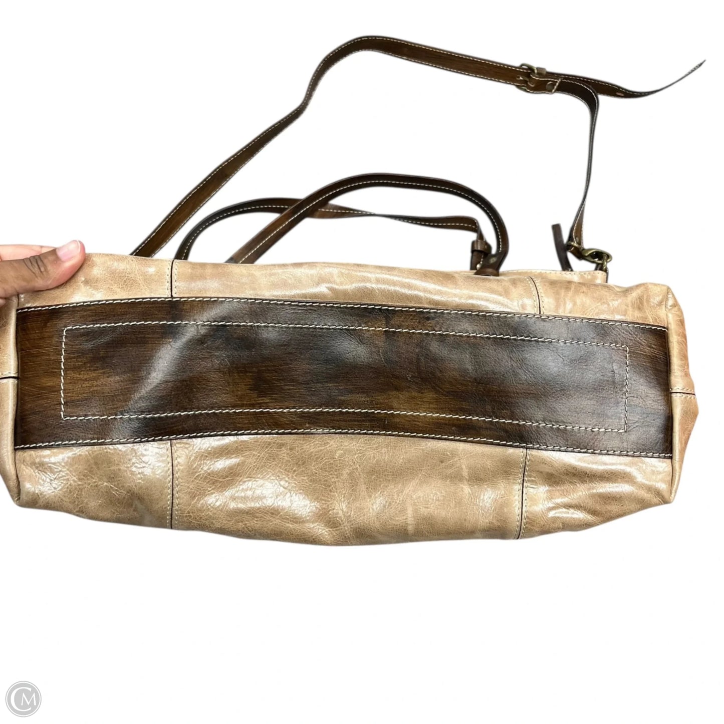 Handbag Leather By Calvalcanti, Size: Large