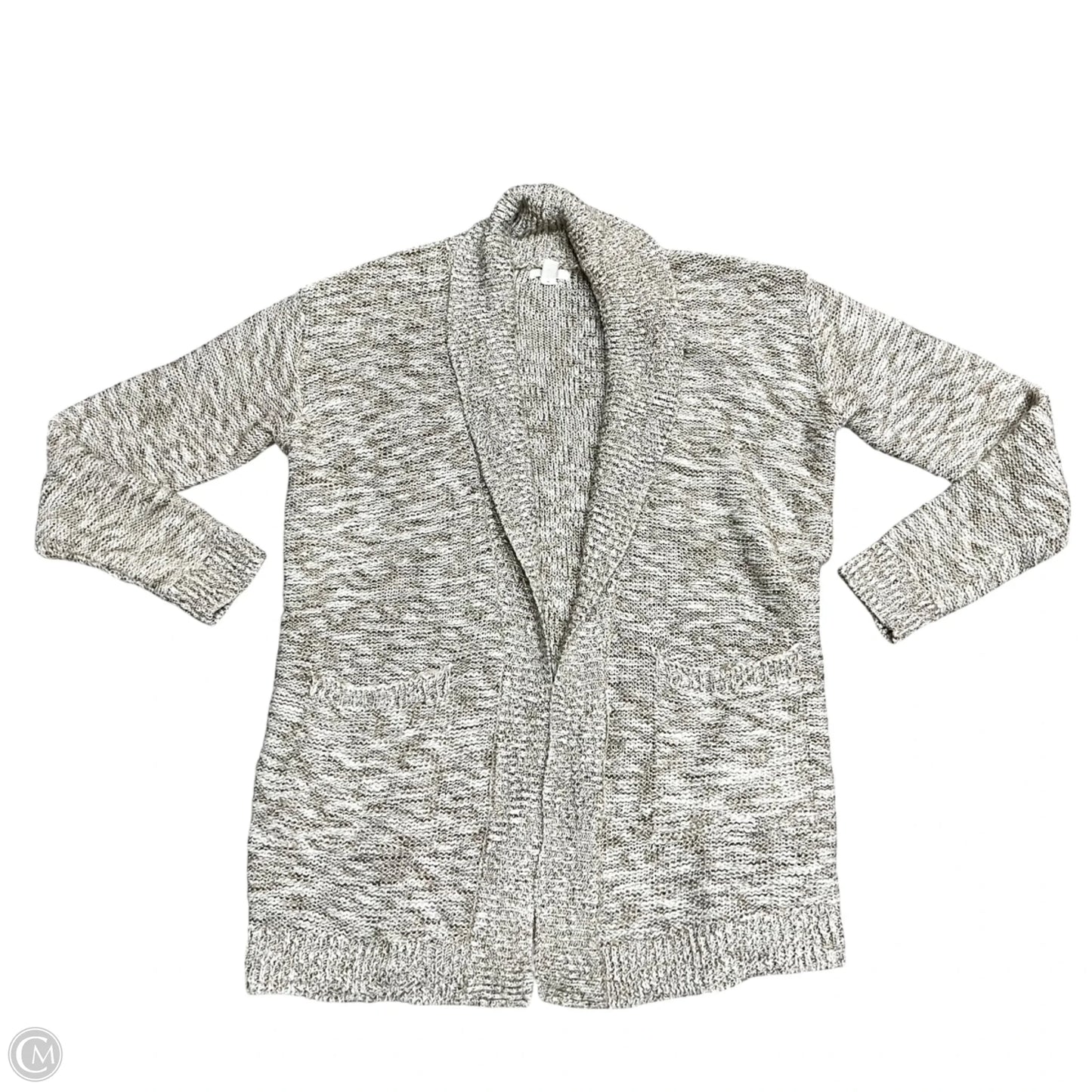 Sweater Cardigan By Bp In Tan & White, Size: S