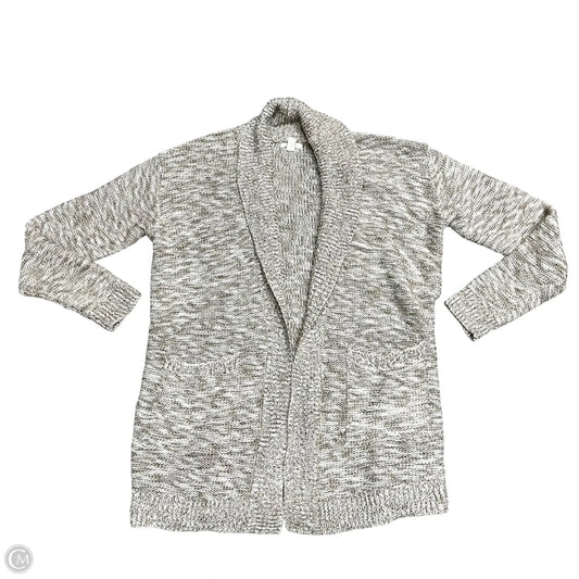 Sweater Cardigan By Bp In Tan & White, Size: S