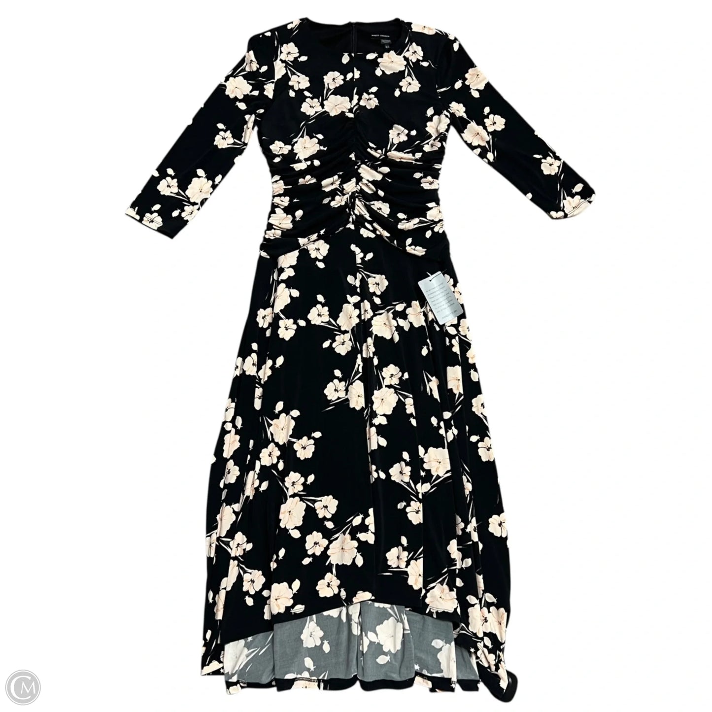 Dress Casual Maxi By Maggy London In Black & Cream, Size: S