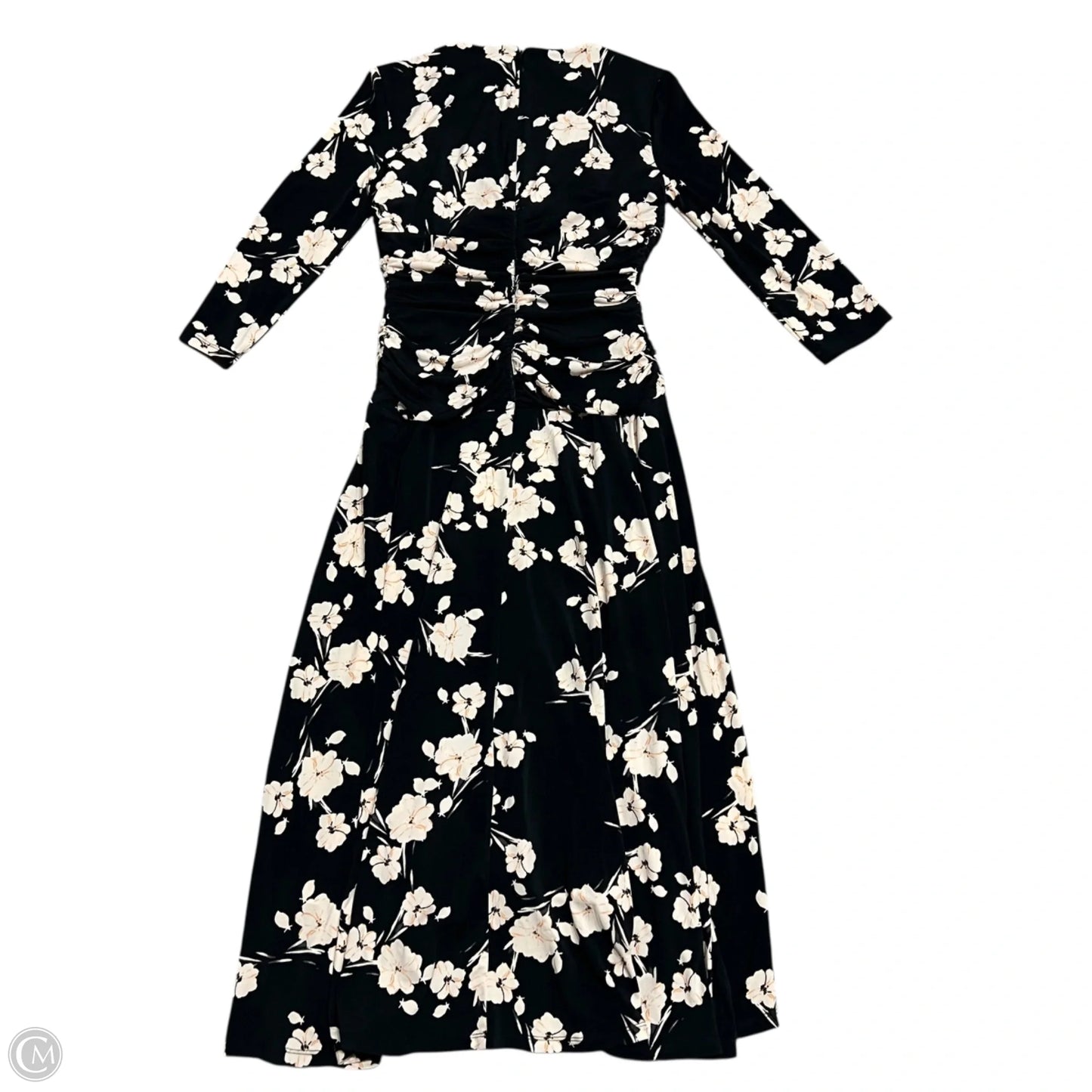 Dress Casual Maxi By Maggy London In Black & Cream, Size: S