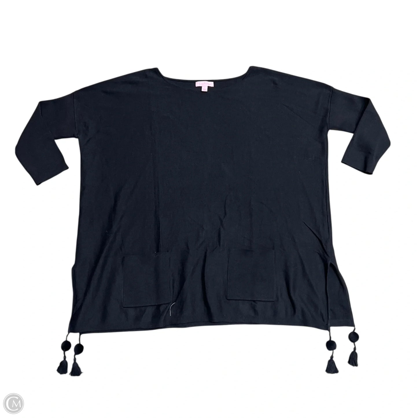 Sweater Cardigan Designer By Lilly Pulitzer In Black, Size: S