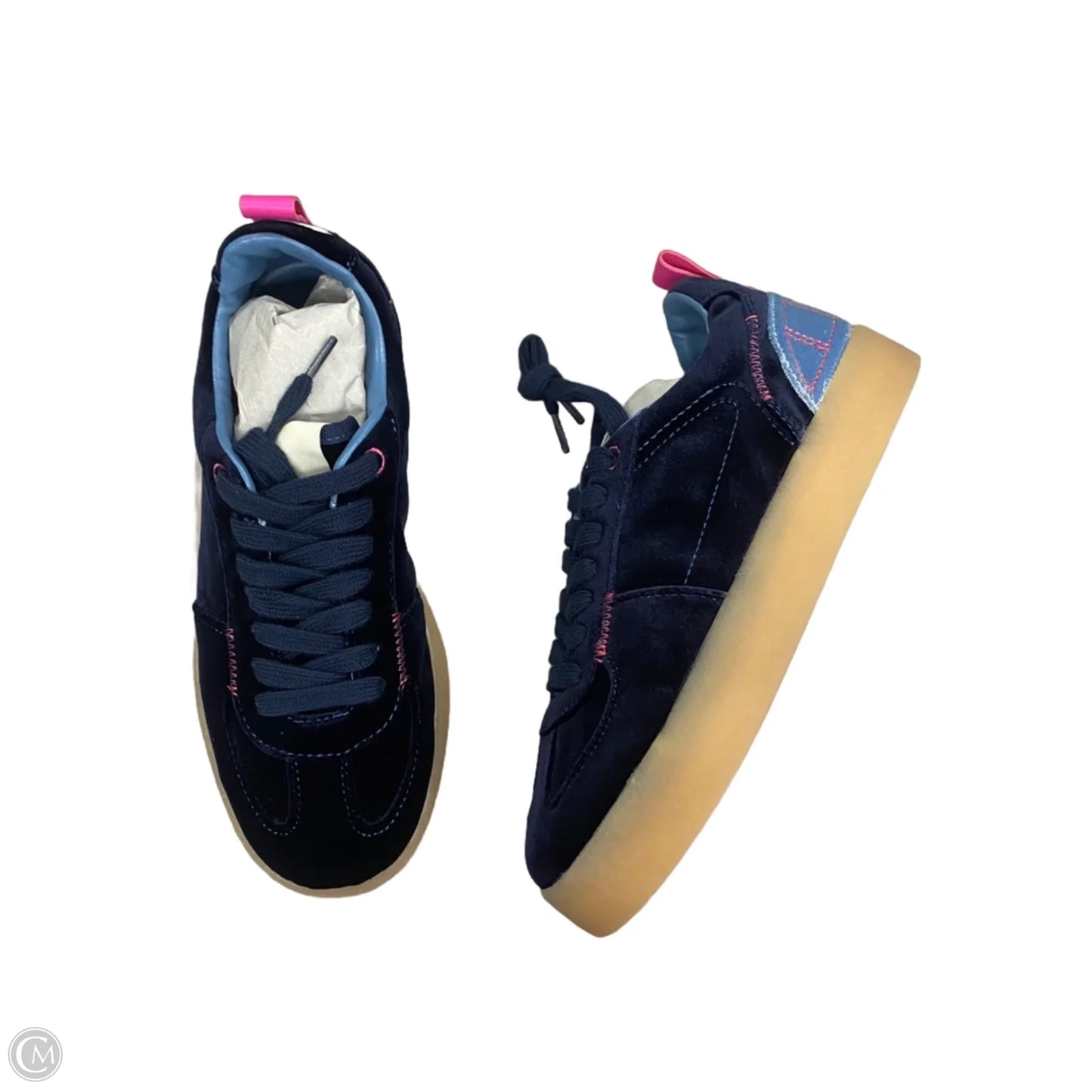 Shoes Sneakers By Steve Madden In Blue & Pink, Size: 7.5