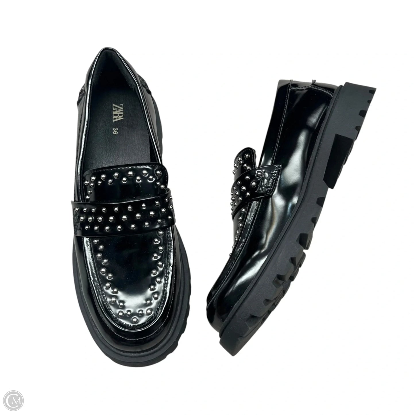 Shoes Heels Platform By Zara In Black, Size: 5.5