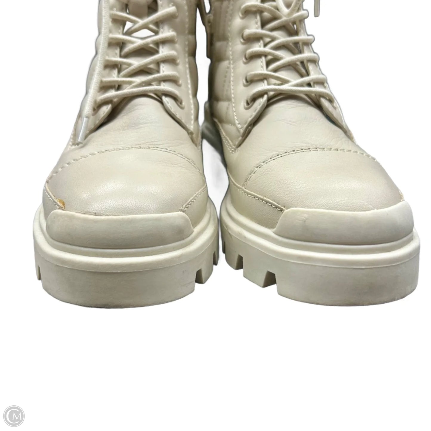 Boots Combat By Aldo In Cream, Size: 7.5
