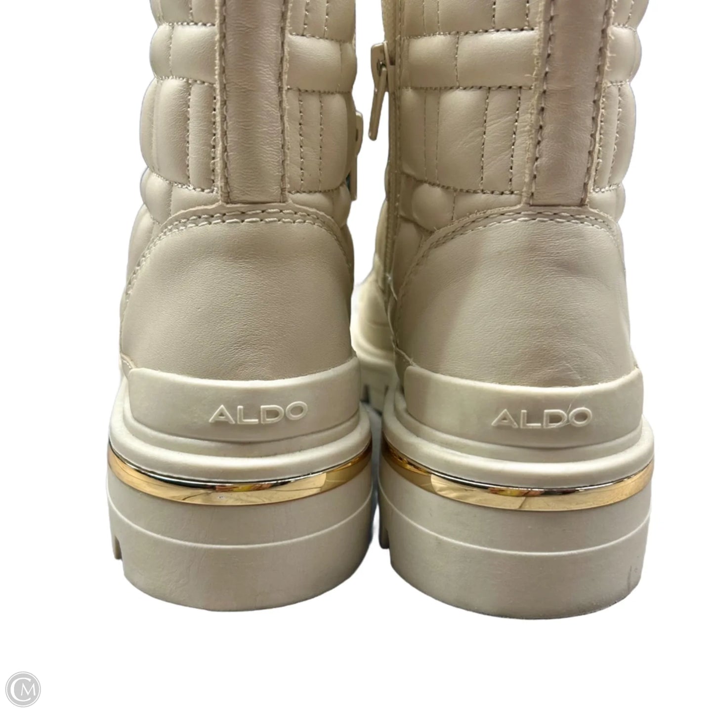Boots Combat By Aldo In Cream, Size: 7.5
