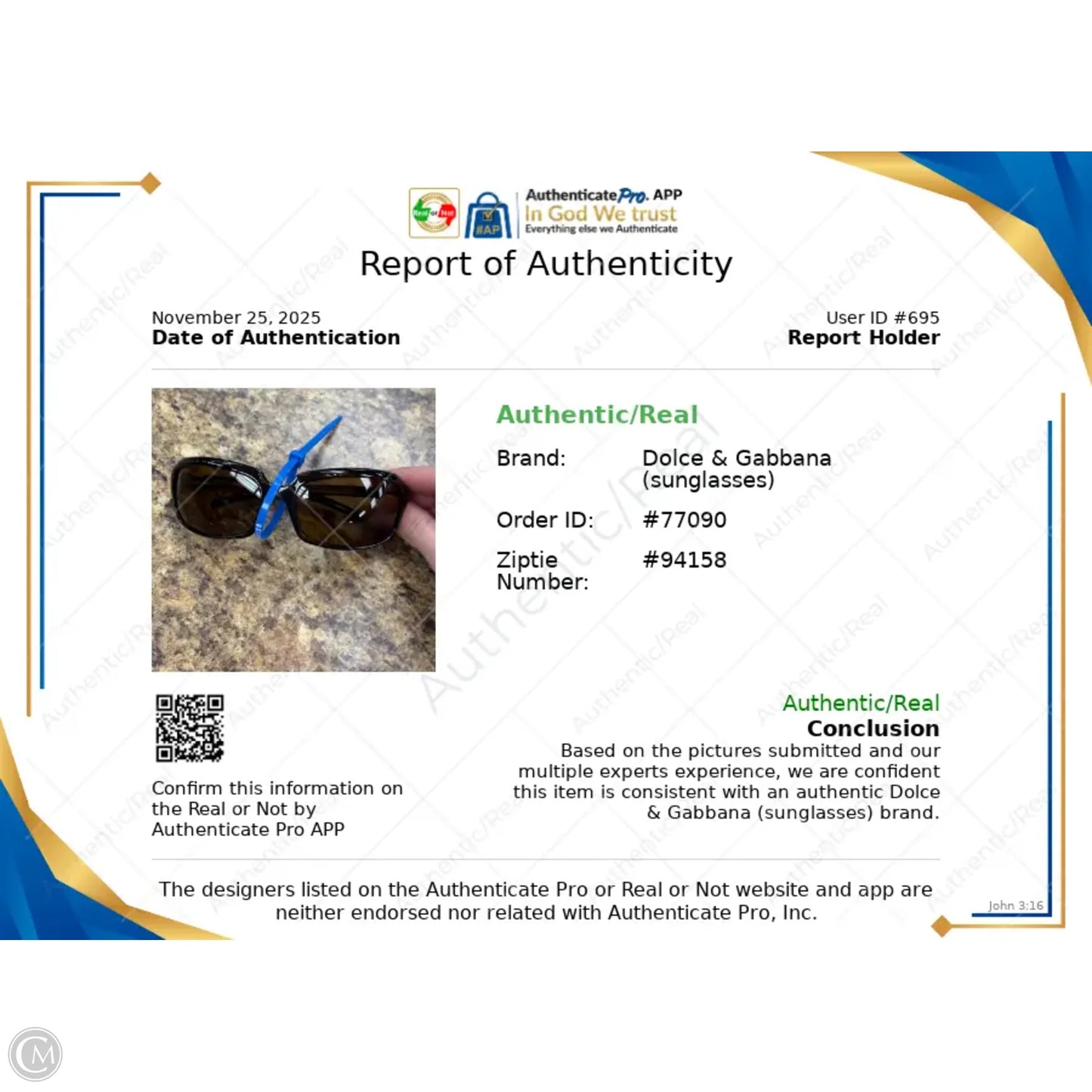 Sunglasses Luxury Designer By Dolce And Gabbana