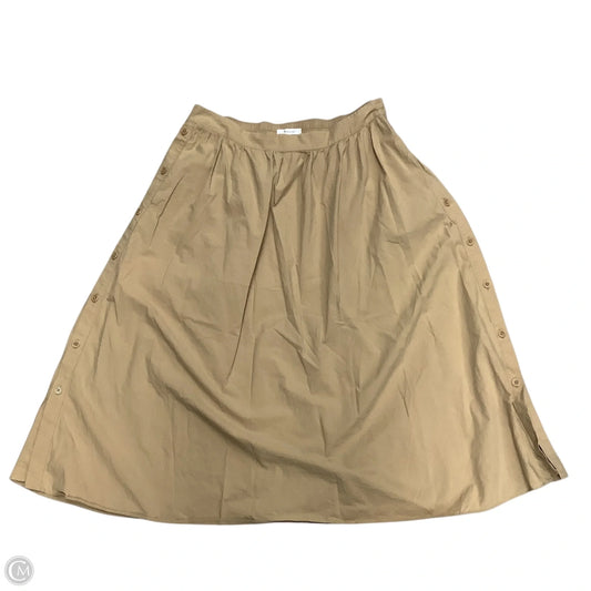 Skirt Maxi By Madewell In Tan, Size: Xl