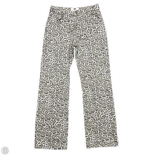 Jeans Flared By Str In Leopard Print, Size: 6