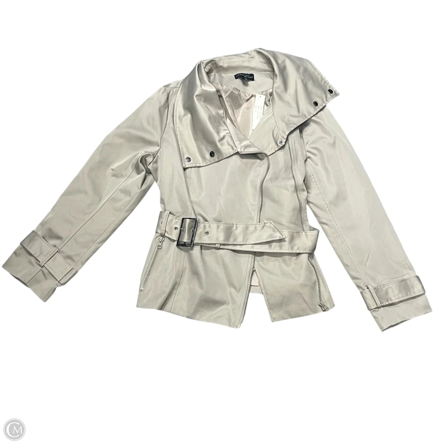Coat Trench Coat By Eden Court In Tan, Size: Xl