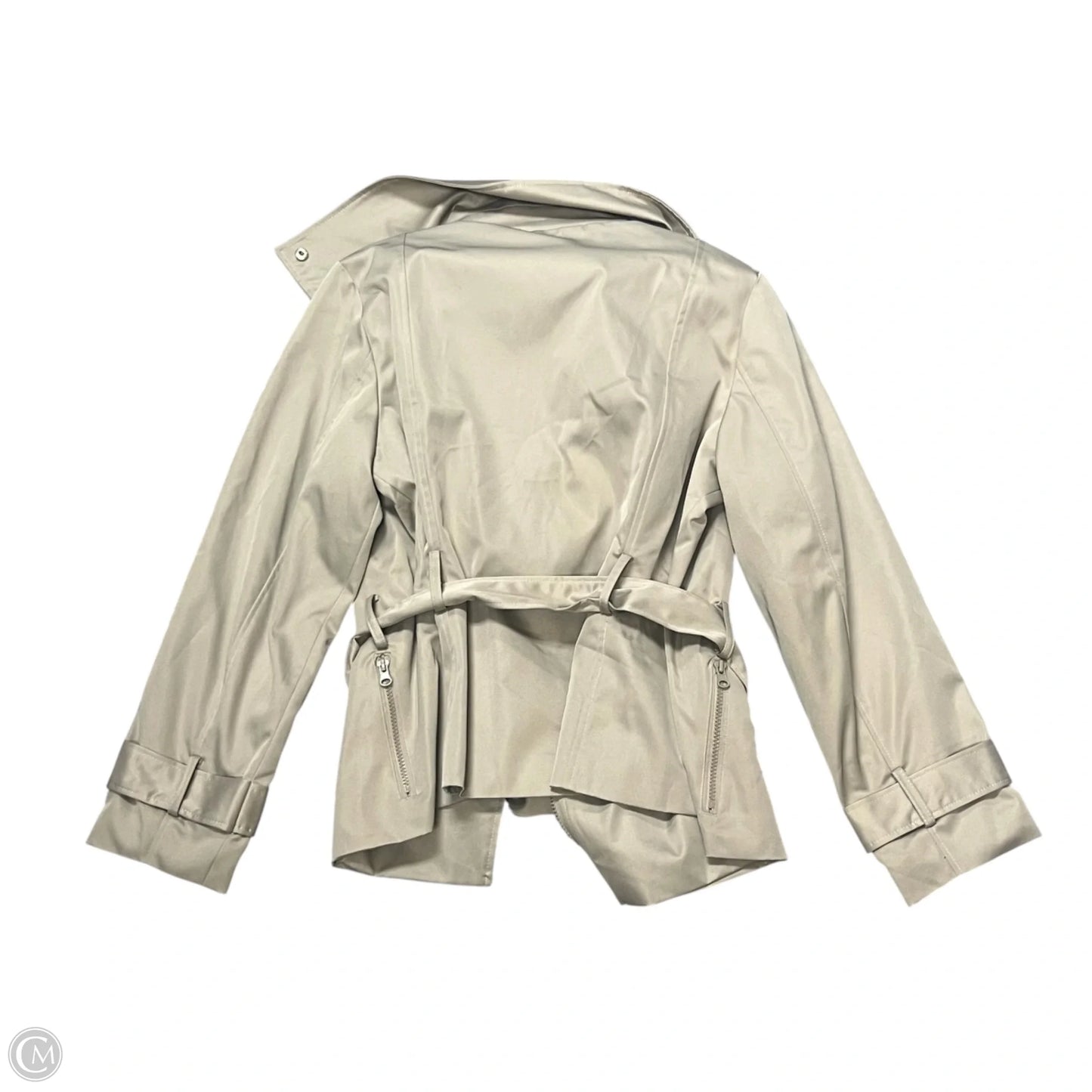 Coat Trench Coat By Eden Court In Tan, Size: Xl