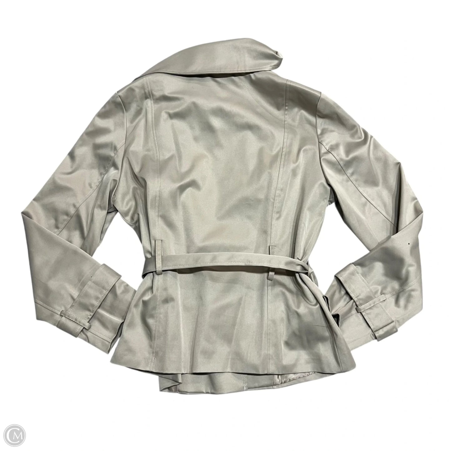 Coat Trench Coat By Eden Court In Tan, Size: L