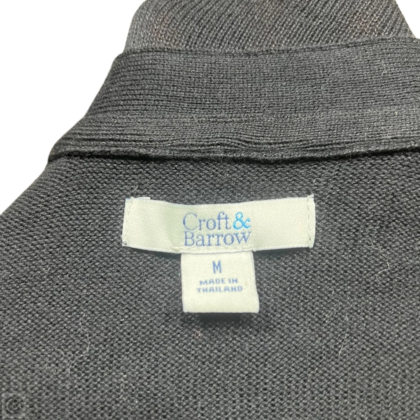 Sweater Cardigan By Croft And Barrow In Black, Size: M