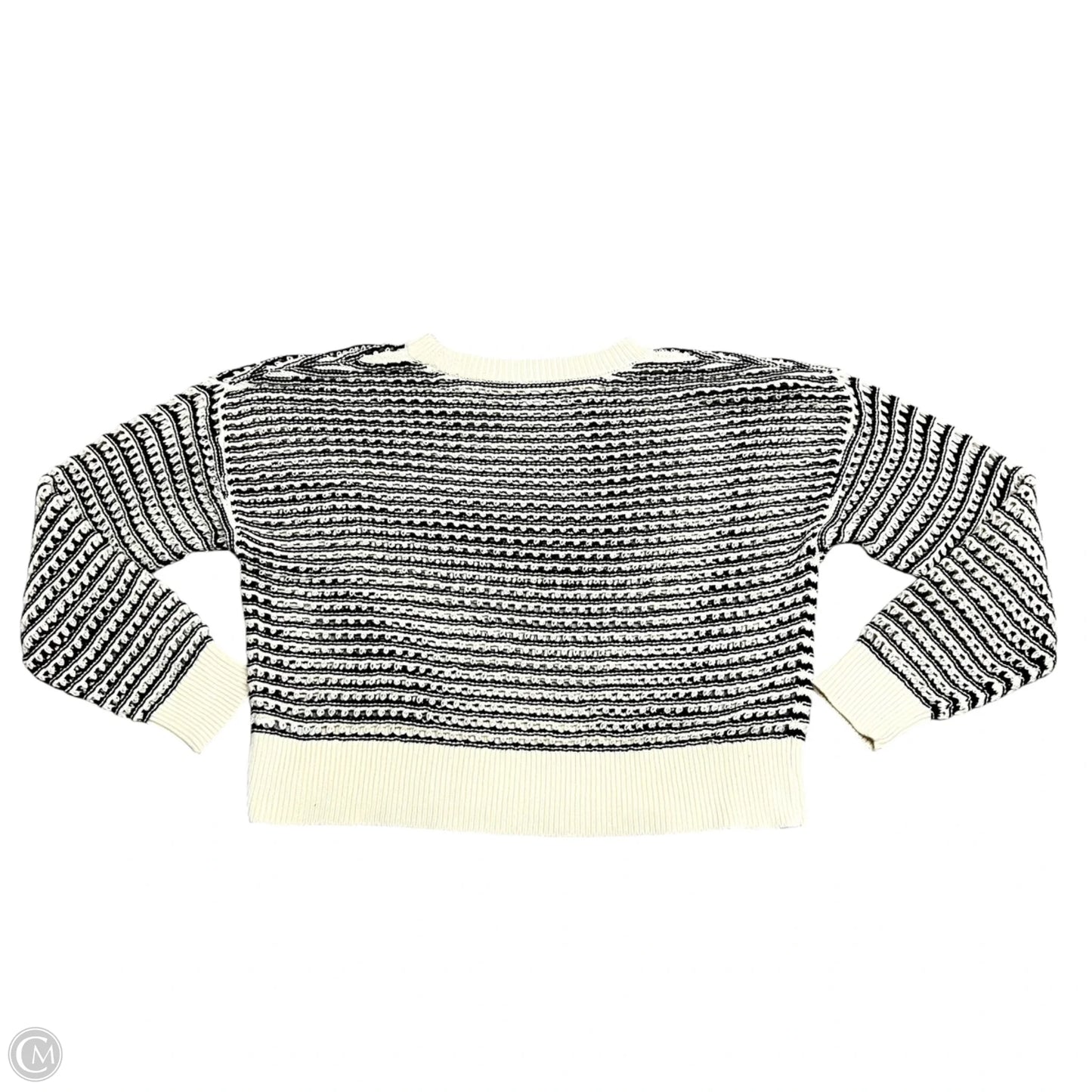 Sweater By Old Navy In Black & Cream, Size: M