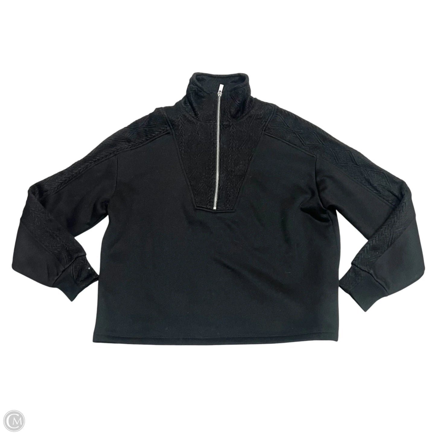 Sweatshirt Collar By C And C In Black, Size: M