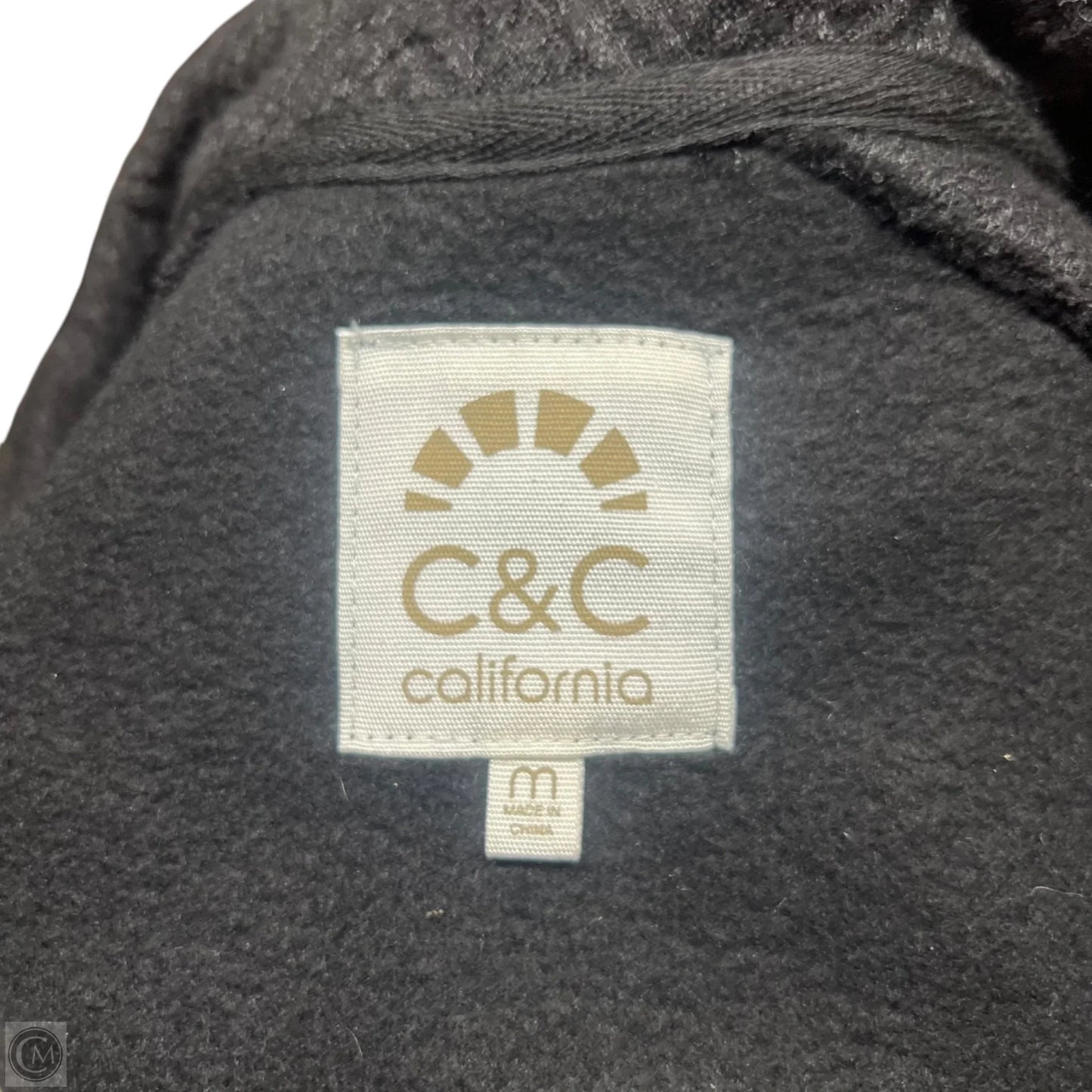 Sweatshirt Collar By C And C In Black, Size: M