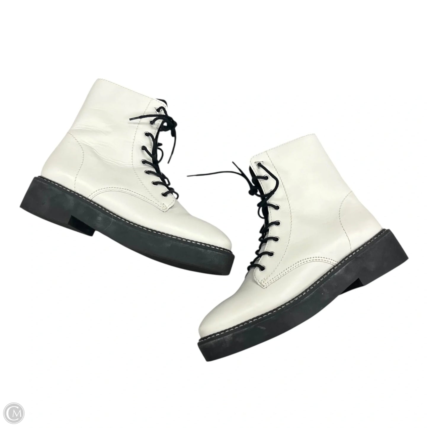 Boots Combat By Schutz In Cream, Size: 6