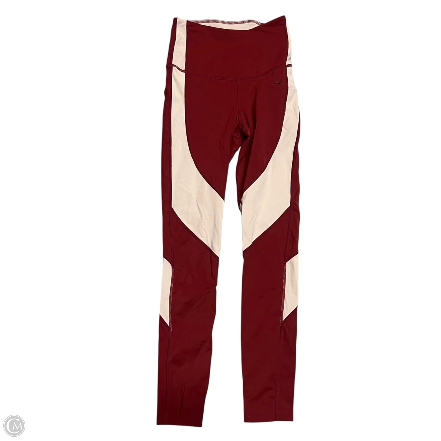 Athletic Leggings By Endeavor In Cream & Red, Size: 0