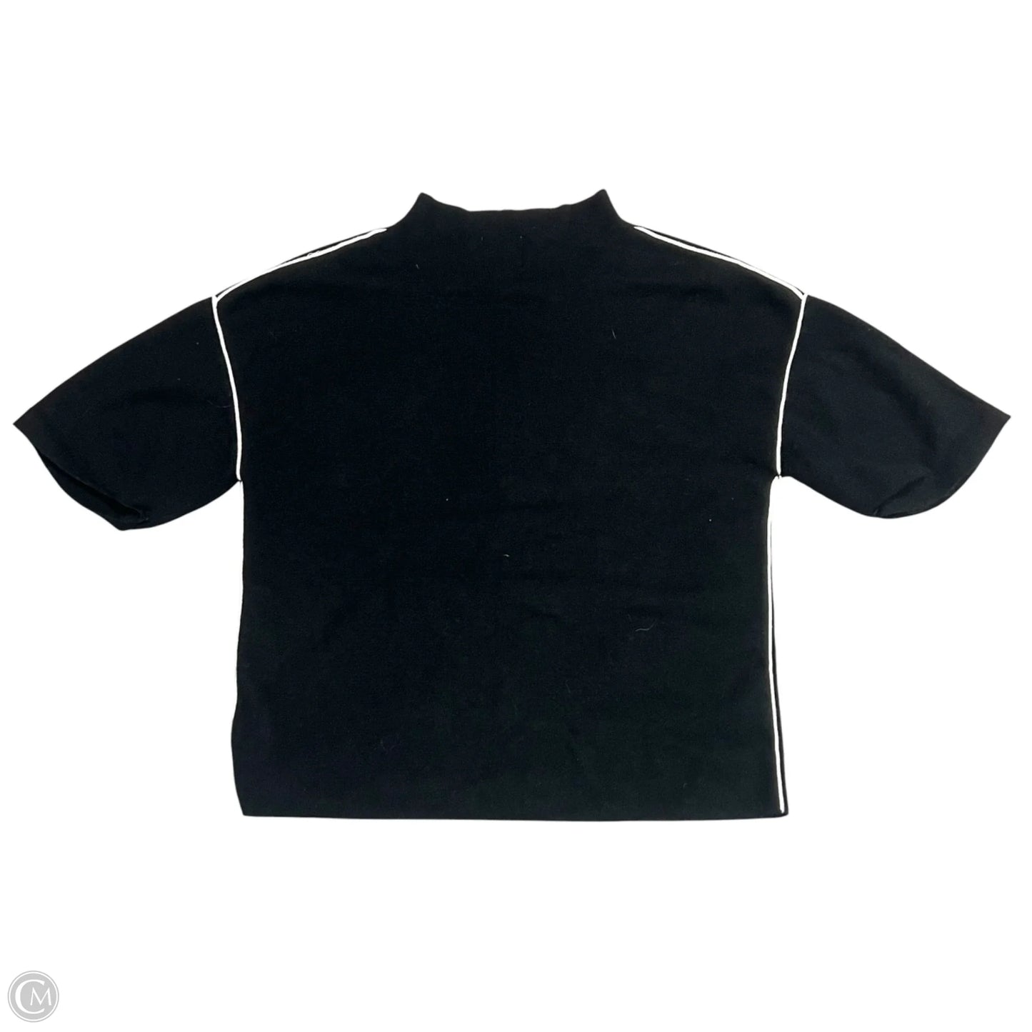 Sweater Short Sleeve By Industry In Black, Size: M