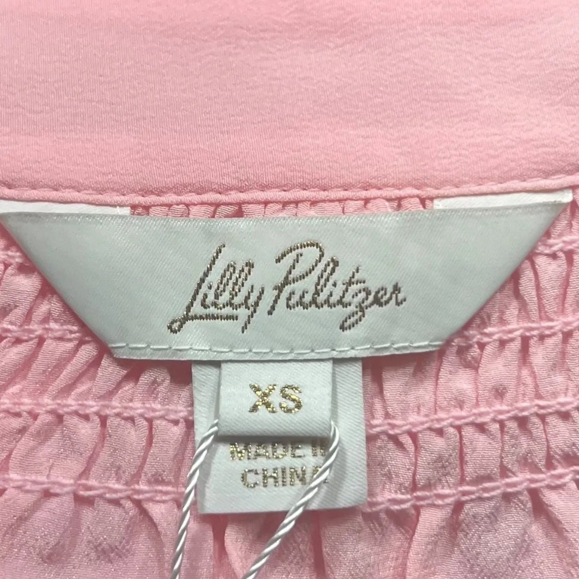 Top Long Sleeve Designer By Lilly Pulitzer In Peach, Size: Xs