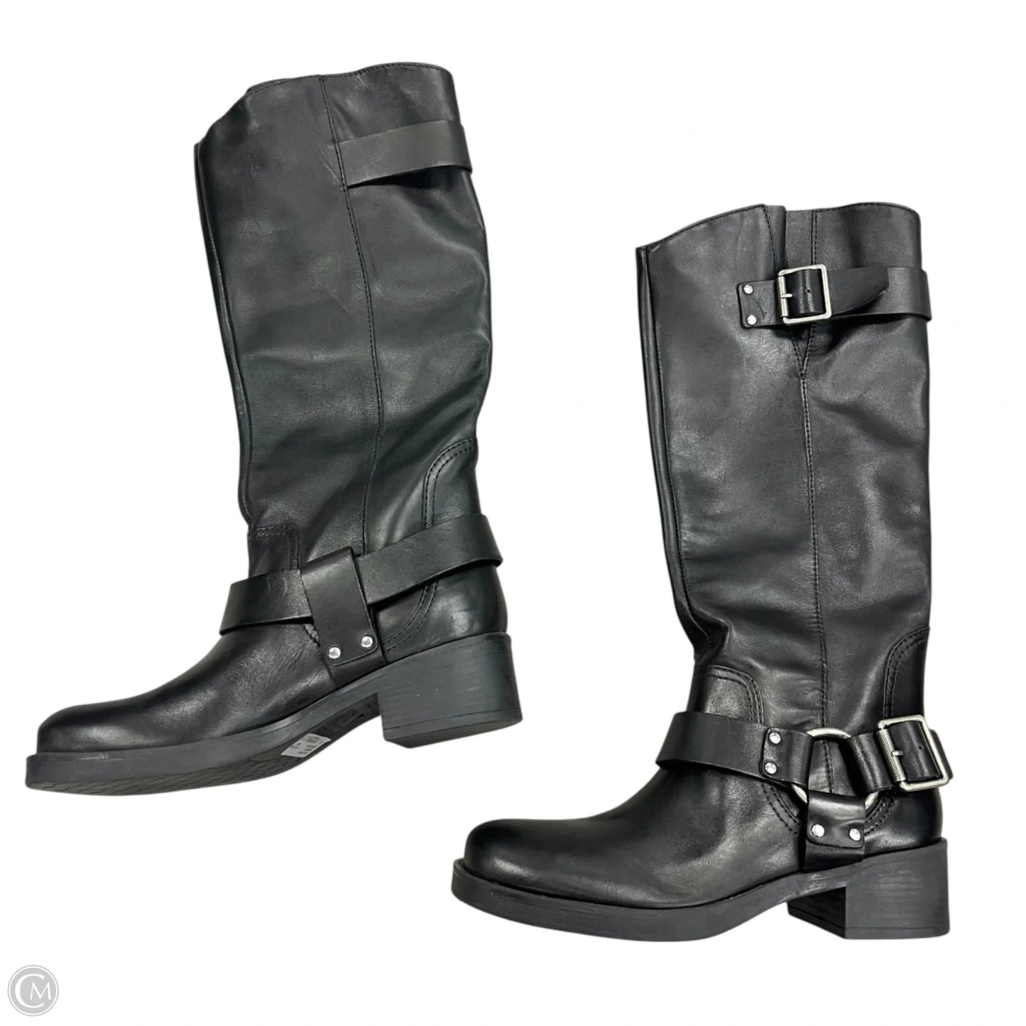 Boots Knee Heels By Arezzo In Black, Size: 7