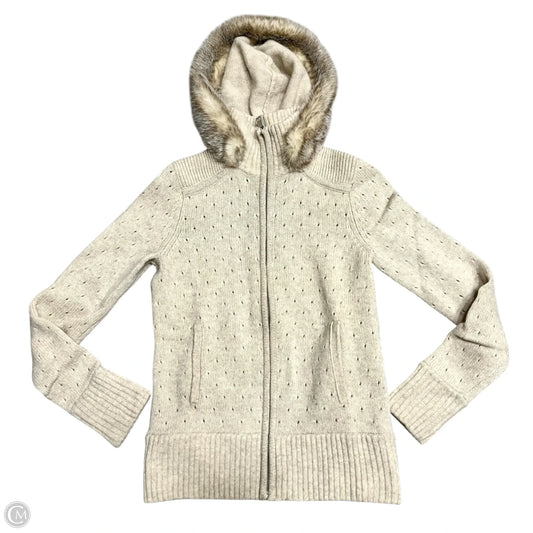 Sweater Cardigan By Banana Republic In Tan, Size: Xs