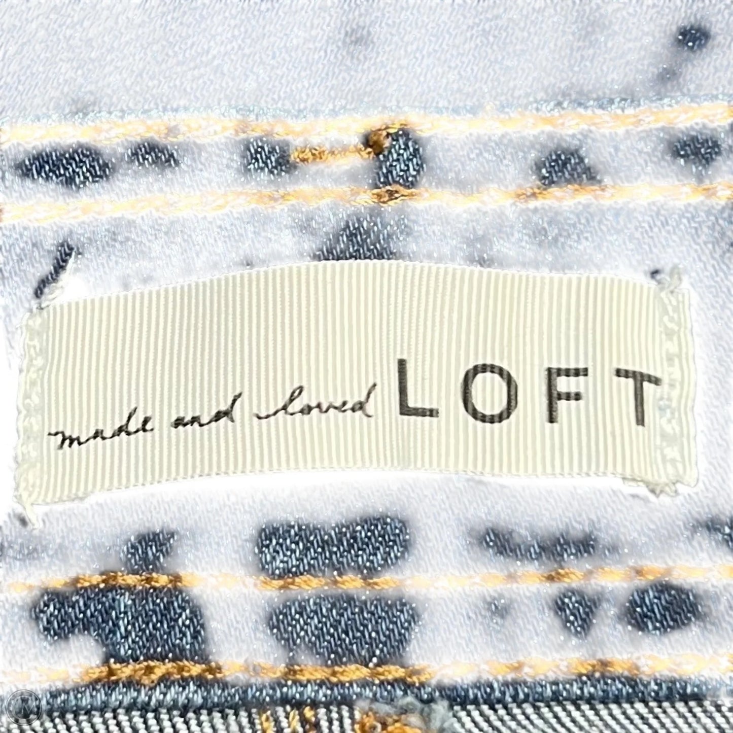 Jeans Flared By Loft In Blue Denim, Size: 0