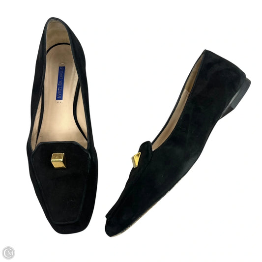 Shoes Designer By Stuart Weitzman In Black & Gold, Size: 10