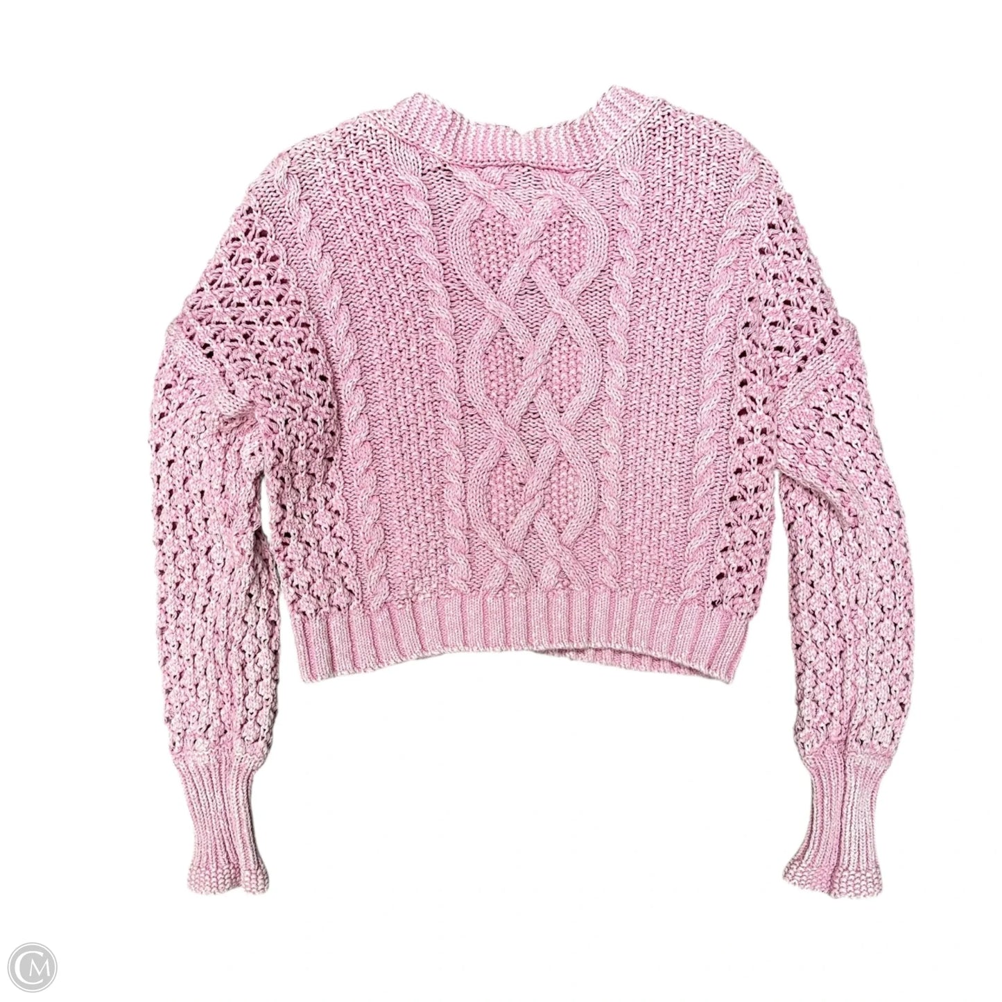 Sweater Cardigan By Pilcro In Pink, Size: Xs