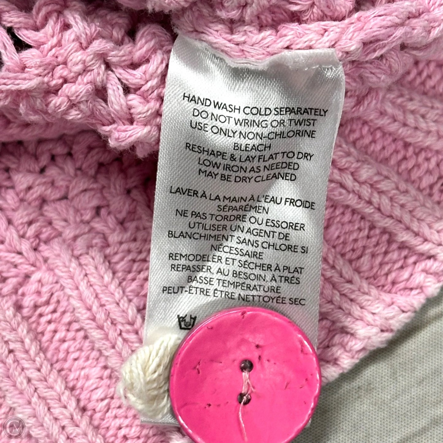 Sweater Cardigan By Pilcro In Pink, Size: Xs