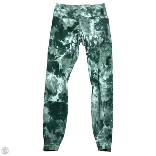 Athletic Leggings By Lululemon In Tie Dye Print, Size: 8