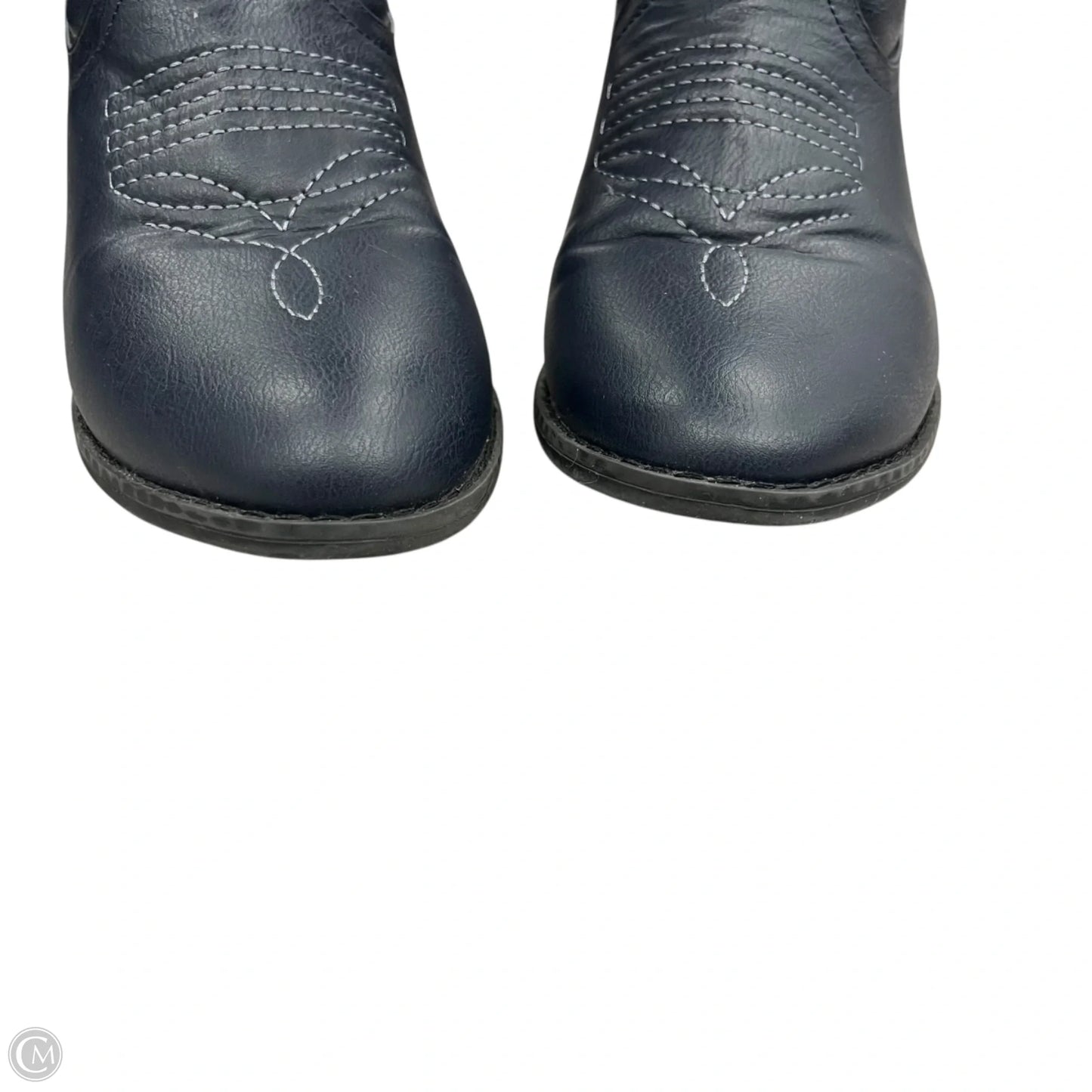 Boots Western In Navy, Size: 8