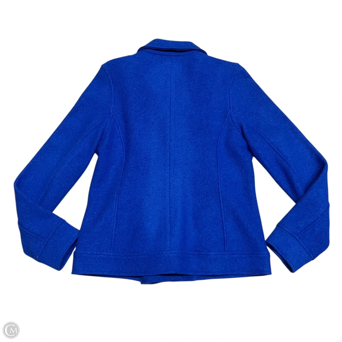 Jacket Moto By Tahari In Blue, Size: M