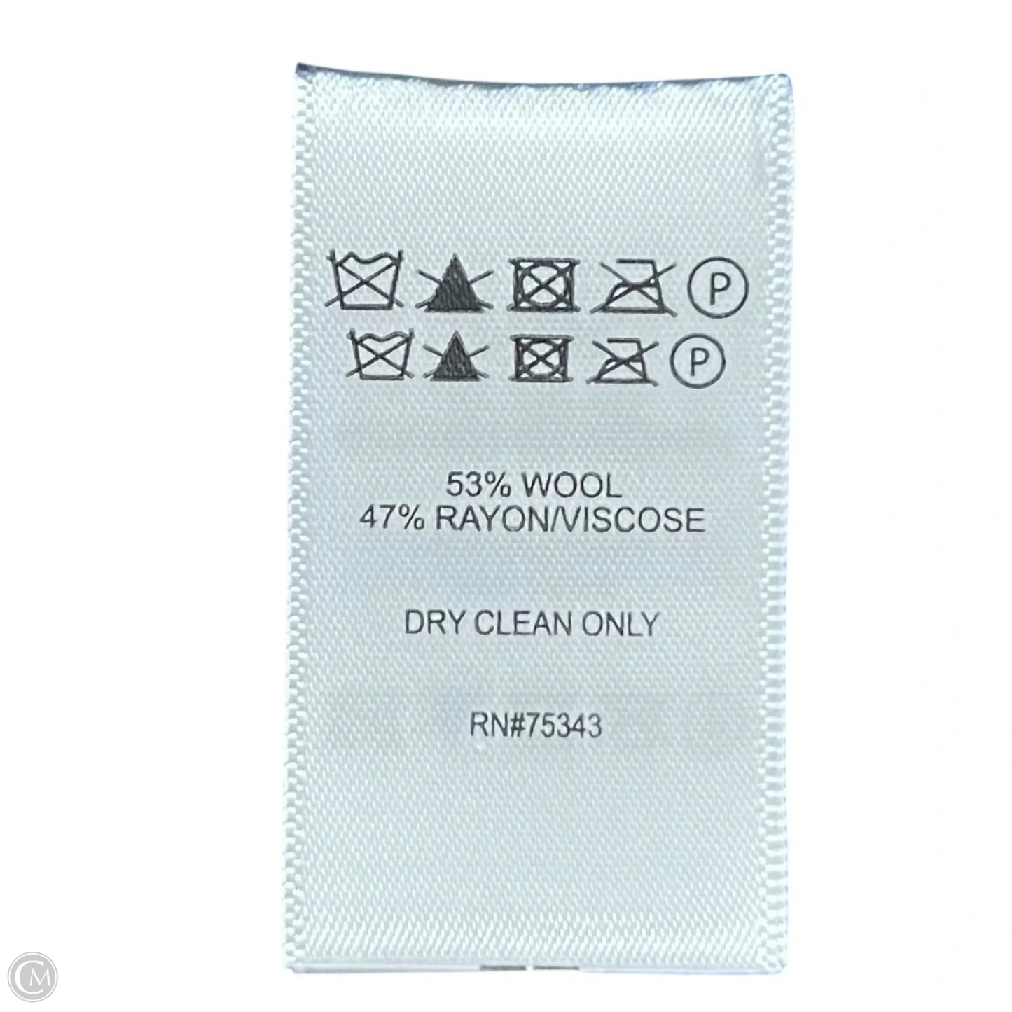 Jacket Moto By Tahari In Blue, Size: M