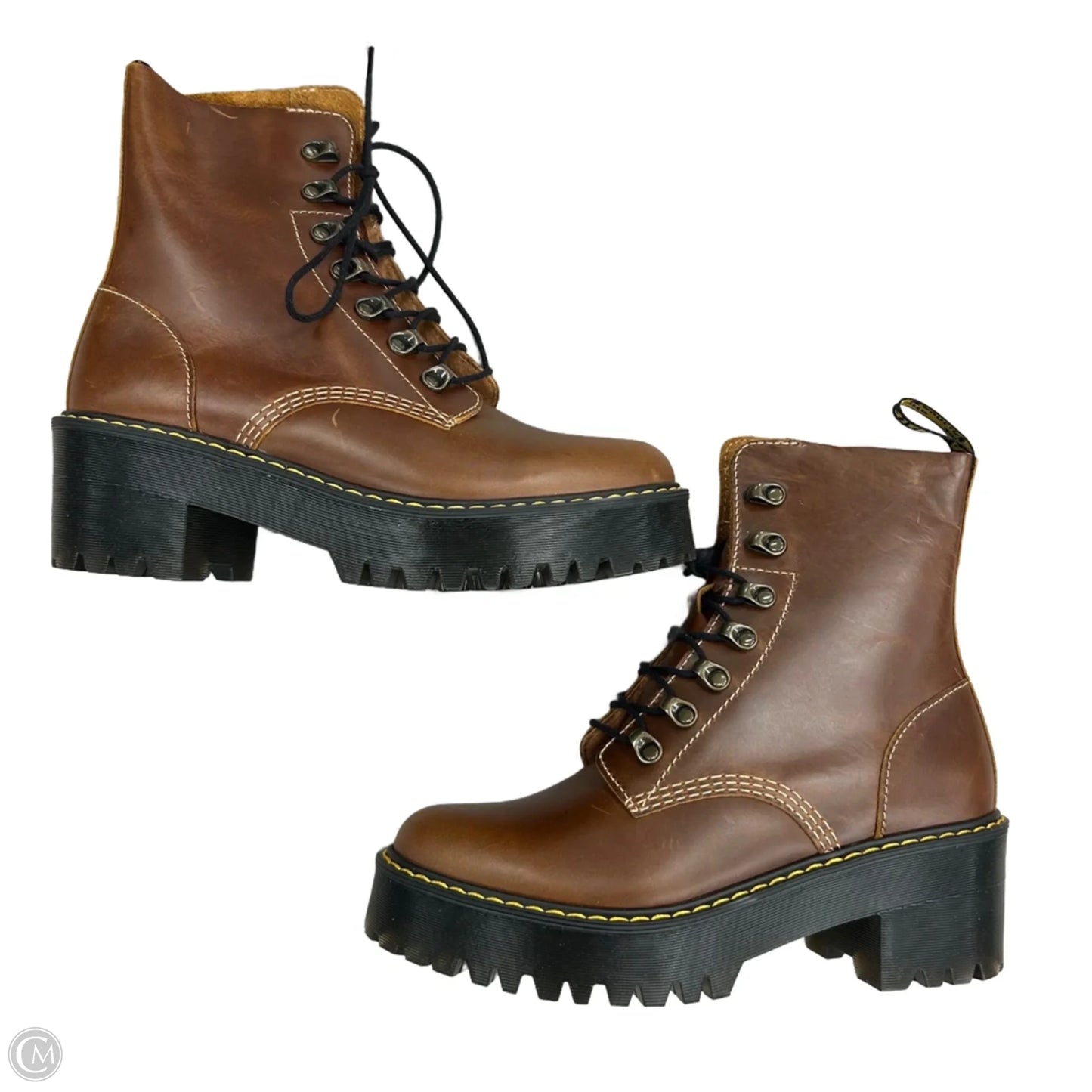 Boots Combat By Dr Martens In Brown, Size: 9